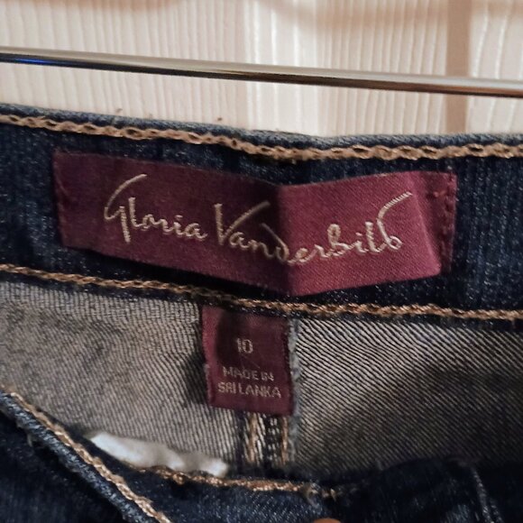 Gloria Vanderbilt Amanda Jeans, Womens, 10, Hi-Rise, Straight Leg, Gently Used - Picture 5 of 6